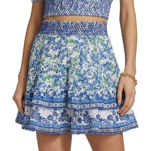 Alice + Olivia Crawford Smocked Mini Skirt size M